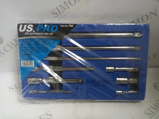 US PRO 9PC EXTENSION BAR SET