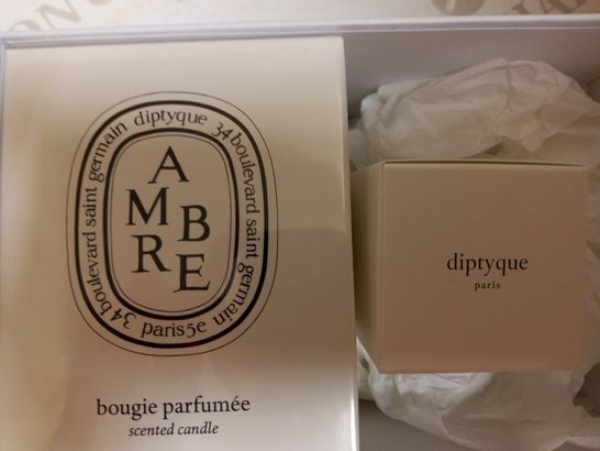 DIPTYQUE PARFUMEUR PARIS - SCENTED CANDLES IN AMBRE AND TUBEREUSE