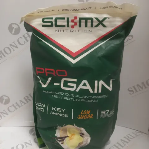 SEALED SCI-MX PRO V-GAIN PLANT BASED HIGH PROTEIN BLEND - VANILLA - 900G