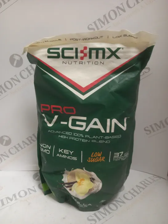 SEALED SCI-MX PRO V-GAIN PLANT BASED HIGH PROTEIN BLEND - VANILLA - 900G