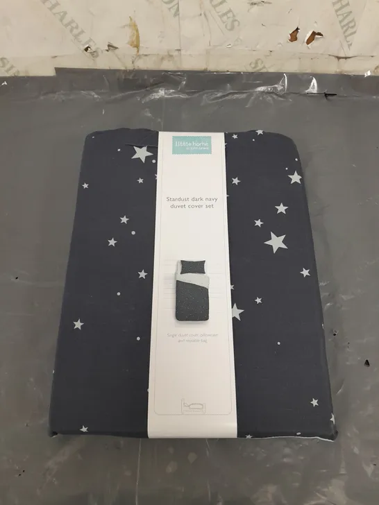 JOHN LEWIS STARDUST DARK NAVY SINGLE DUVET COVER SET 