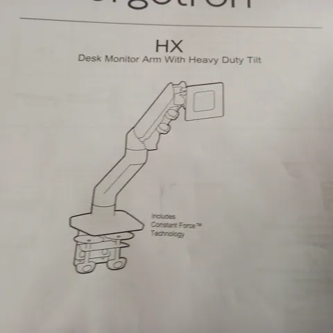 BOXED ERGOTRON HX DESK MONITOR ARM WITH HEAVY DUTY TILT