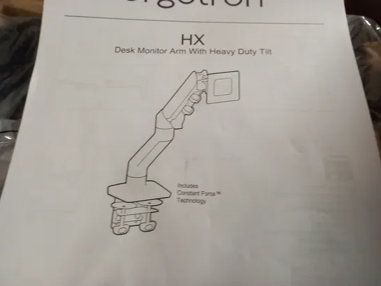 BOXED ERGOTRON HX DESK MONITOR ARM WITH HEAVY DUTY TILT