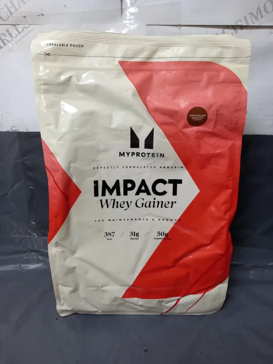 SEALED MYPROTEIN IMPACT WHEY GAINER IN CHOCOLATE SMOOTH 2.5KG