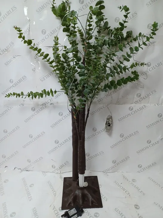 BOXED SARA DAVIES PRE-LIT INDOOR OUTDOOR EUCALYPTUS TREE - COLLECTION ONLY