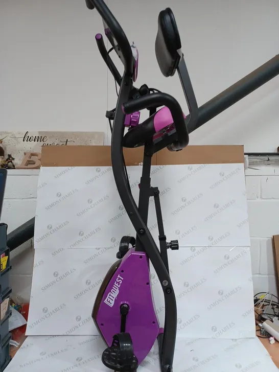 FITQUEST FLEX EXPRESS EXCERISE BIKE IN PURPLE - COLLECTION ONLY