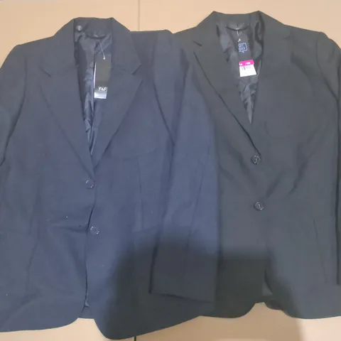 LOT OF APPROXIMATELY 50 SOFT TOUCH SCHOOL BLAZERS IN BLACK & NAVY - VARIOUS SIZES 