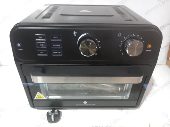 BOXED COOK'S ESSENTIAL 21-LITRE AIRFRYER OVEN IN BLACK 