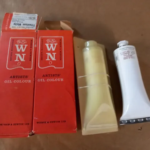 LOT OF 2 BOXED WINSOR & NEWTON TITANIUM WHITE ARTIST WATER COLOURS