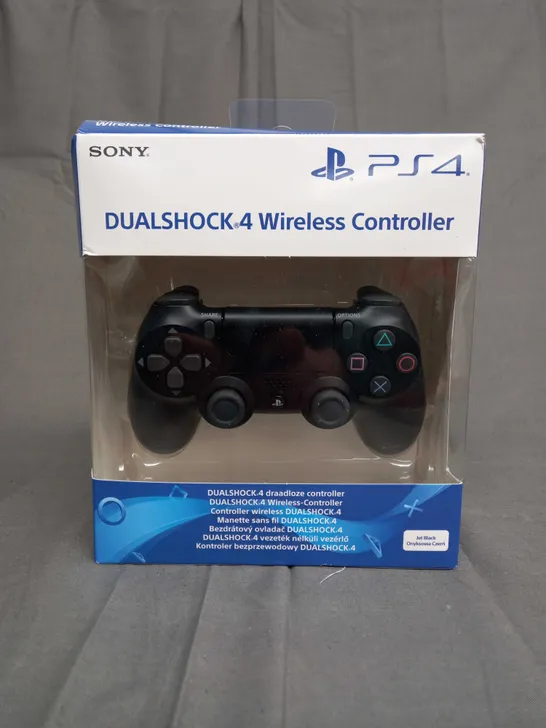 BOXED SONY PS4 DUALSHOCK 4 WIRELESS CONTROLLER - JET BLACK