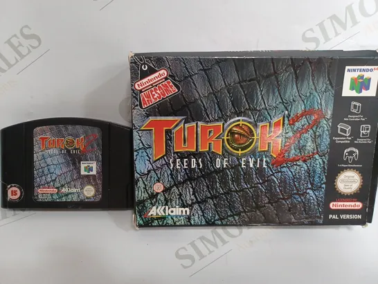 NINTENDO 64 TUROK2 SEED OF EVIL PAL VERSION 