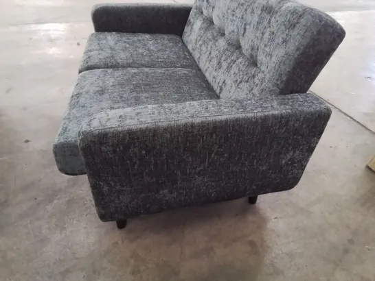 DESIGNER OSLO TWO SEATER SOFA GREY FABRIC 