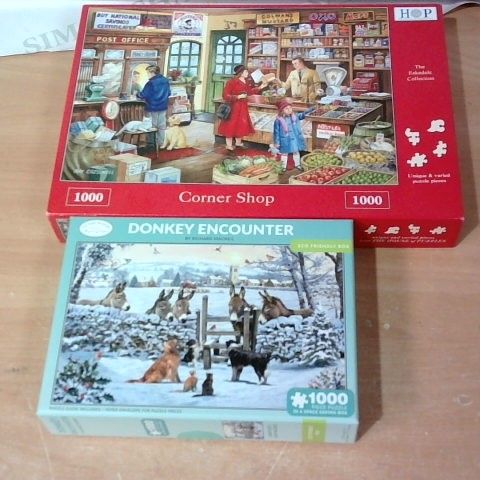LOT OF 2 ASSORTED JIGSAW PUZZLES 