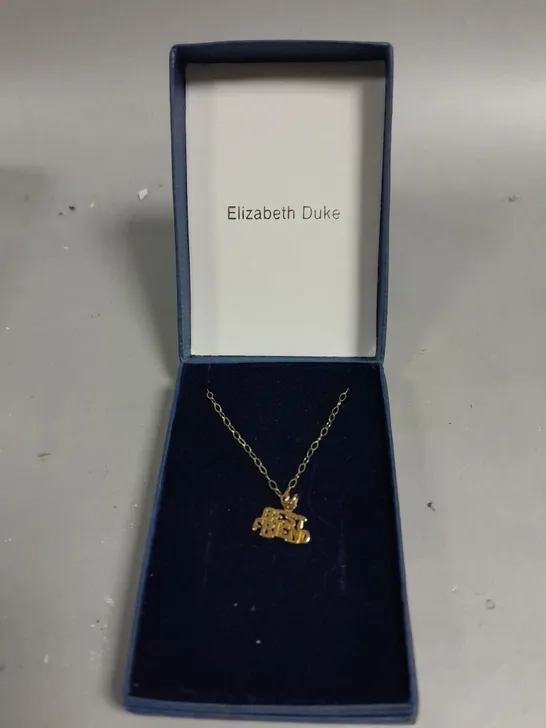 ELIZABETH DUKE BEST FRIEND PENDANT NECKLACE 