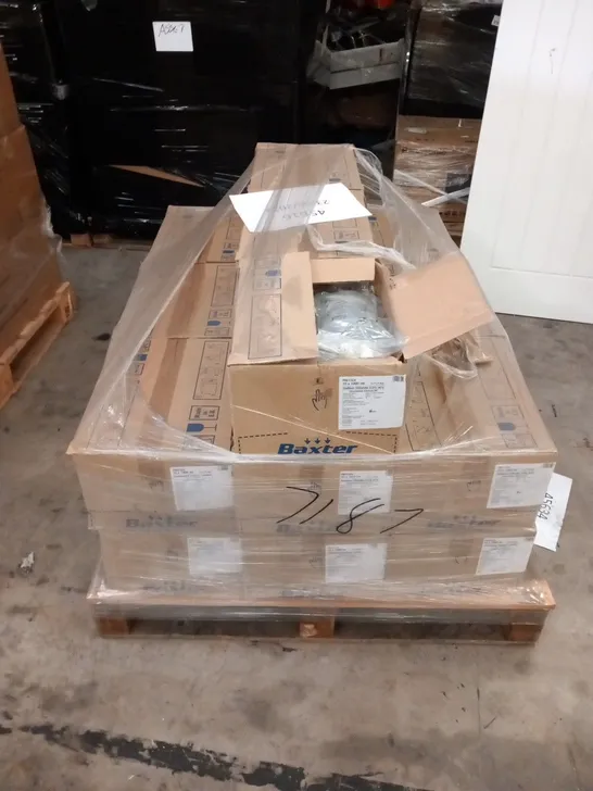 PALLET OF APPROXIMATELY 21 BOXES OF 10 BAXTER FKE1324 SODIUM CHLORIDE 1000ML INTRAVENOUS INFUSION BP