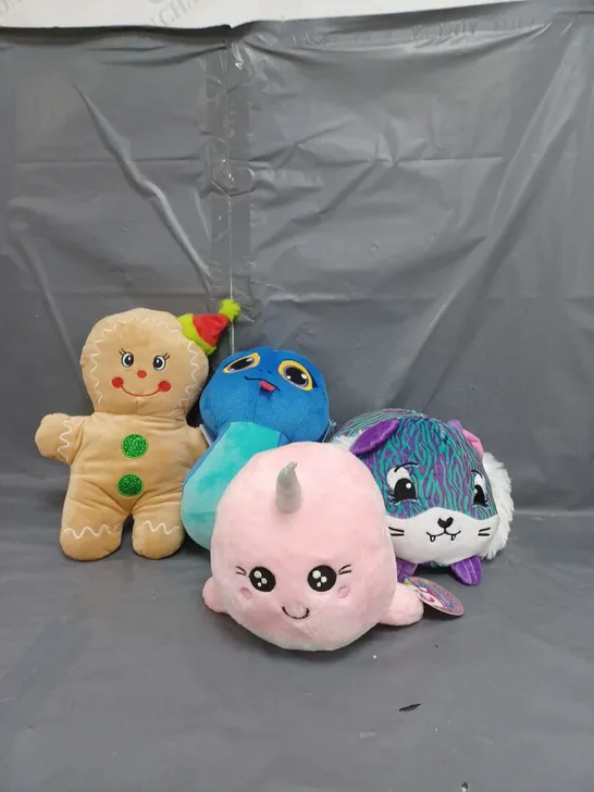 APPROXIMATELY 20 ASSORTED PLUSH SOFT TOYS