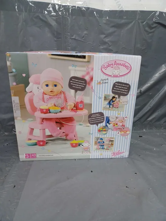 BOXED BABY ANNABELL LUNCH TIME TABLE  RRP £42.99