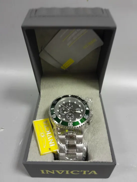 INVICTA MENS CHRONOGRAPH TEXTURED DIAL WATCH 