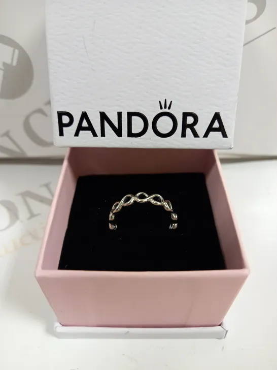 PANDORA INFINITY SILVER RING - SIZE UNSPECIFIED