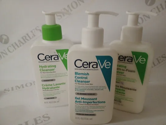 LOT OF 3 CERVAE FACIAL SKIN CARE PRODUCTS 236ML