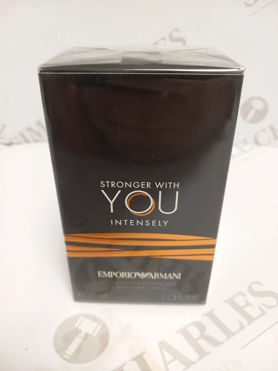 BOXED AND SEALED STRONGER WITH YOU INTESELY EMPORIO ARMANI EAU DE PARFUM 50ML