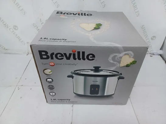 BOXED BREVILLE 1.8L RICE COOKER & STEAMER