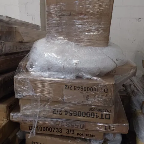 PALLET OF ASSORTED BOXED FURNITURE PARTS INCLUDING DINING TABLES 