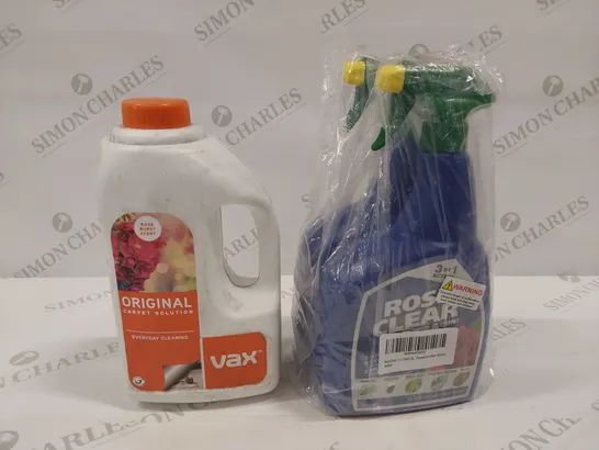 BRAND NEW BOTTLE OF VAC ORIGINAL CARPET SOLUTION AND TWO BOTTLES OF ROSE CLEAR 1L - COLLECTION ONLY