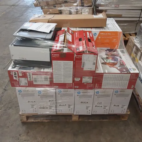 PALLET TO CONTAIN AN ASSORTMENT OF HP & CANON PRINTERS // MODELS MAY VARY