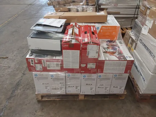 PALLET TO CONTAIN AN ASSORTMENT OF HP & CANON PRINTERS // MODELS MAY VARY