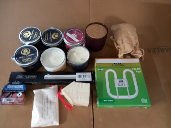 LOT OF ASSORTED CANDLES AND WAXMELTS