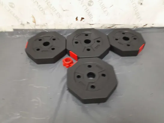 SET OF 4 ASSORTED WEIGHT PLATES