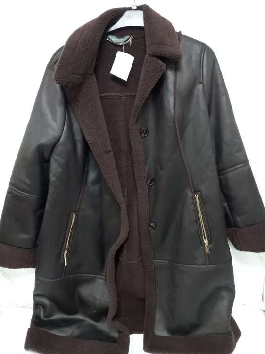 RUTH LANGFORD SHEA LARGE COAT IN CHOCOLATE - 20