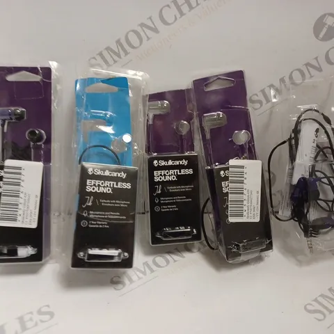 5 X SKULLCANDY JIB WIRED EARPHONES