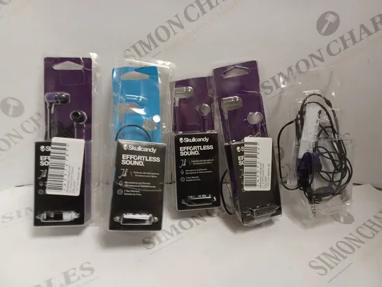 5 X SKULLCANDY JIB WIRED EARPHONES