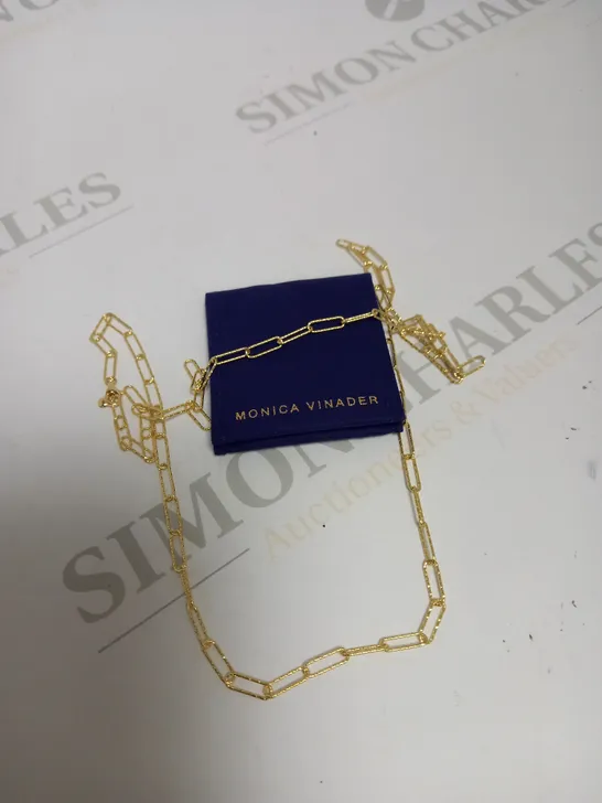 MONICA VINADER GOLD EFFECT LINK CHAIN NECKLACE 