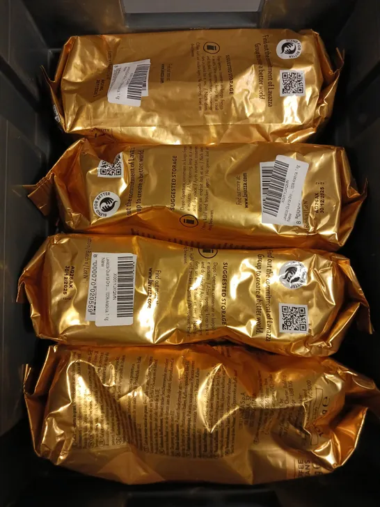 4 X SEALED LAVAZZA ORO COFFEE BEANS - 4 X 1KG