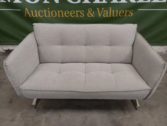 QUALITY DESIGNER ITALIAN MADE SEVILLE FABRIC UPHOLSTERED 2 SEATER LOVESEAT SOFA