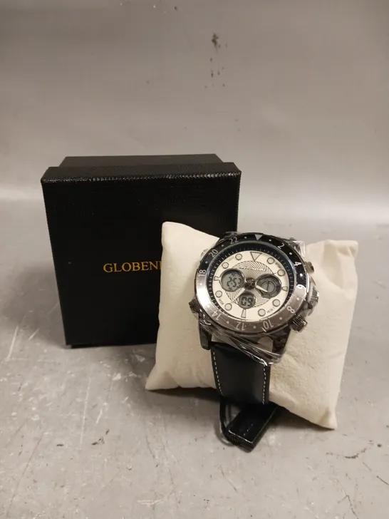 GLOBENFELD MIRAGE WHITE DIAL WATCH 