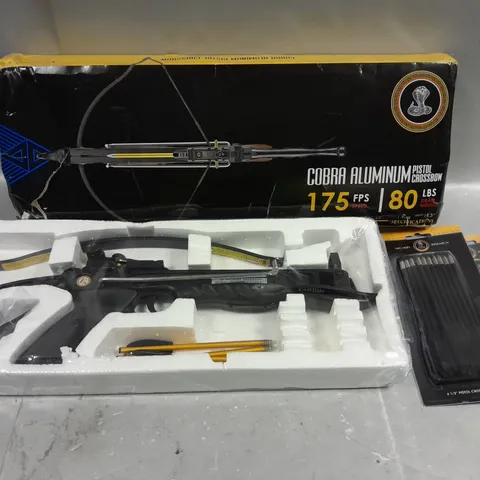 BOXED POELANG COBRA ALUMINIUM PISTOL CROSSBOW - COLLECTION ONLY 