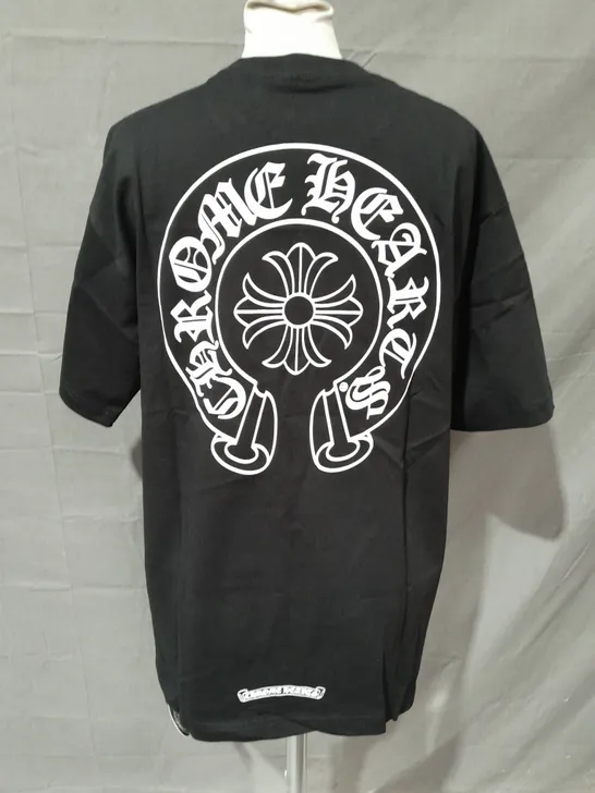 CHROME HEARTS BLACK CREW T-SHIRT - S