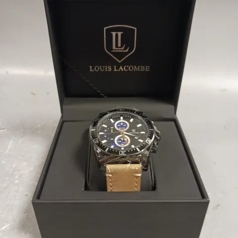 MENS LOUIS LACOMBE CHRONGRAPH WATCH – 3 SUB DIALS