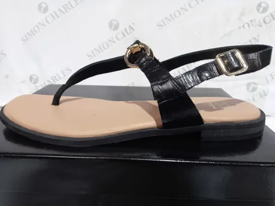 DUNE LONDON BLACK SANDAL SIZE 7