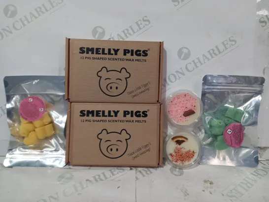 LOT OF APPROXIMATELY 20 ASSORTED HOUSEHOLD ITEMS TO INCLUDE SMELLY PIGS SCENTED WAX MELTS, DEVON WIC WAX MELTS, ETC