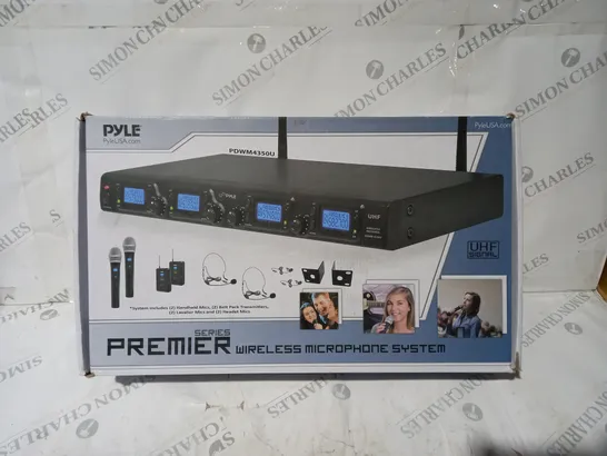 BOXED PYLE PREMIER WIRELESS MICROPHONE SYSTEM PDWM4350U