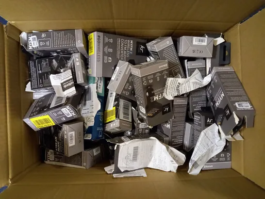 BOX OF APPROX 30 KITSOUNDS MYFM2 WIRELESS TO FM AUDIO CONVERTERS