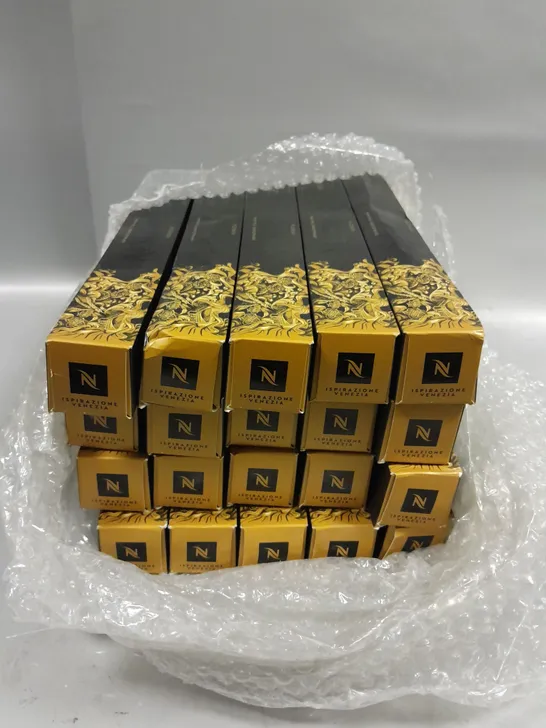 APPROXIMATELY 20 BOXED NESPRESSO VENEZIA COFFEE CAPSULES - 10 CAPSULES PER BOX 