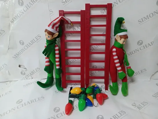 BOXED MR. CHRISTMAS MERRY MISCHIEF MAKERS LADDER