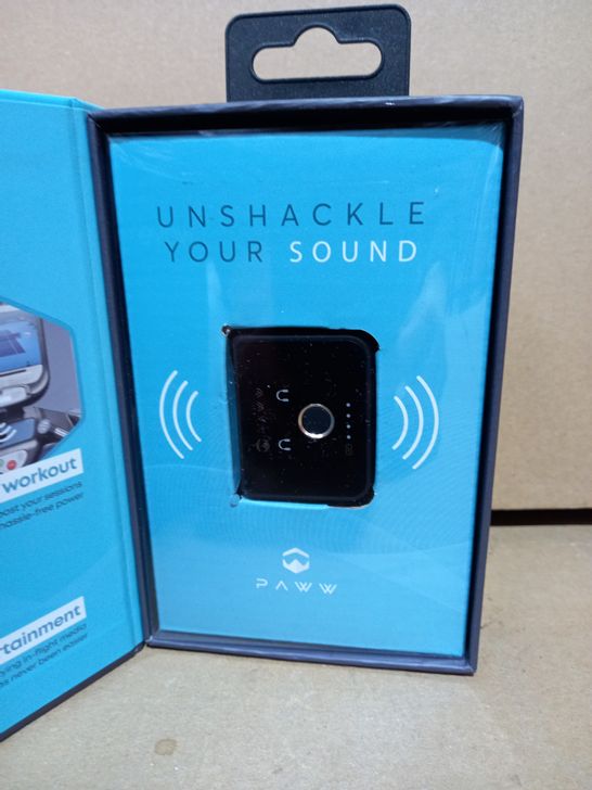 BOXED PAWW WAVE CAST BLUETOOTH AUDIO TRANSMITTER