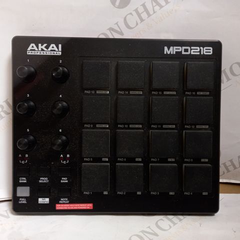 AKAI MPD218 MIDI PAD CONTROLLER - NO WIRES OR ACCESSORIES